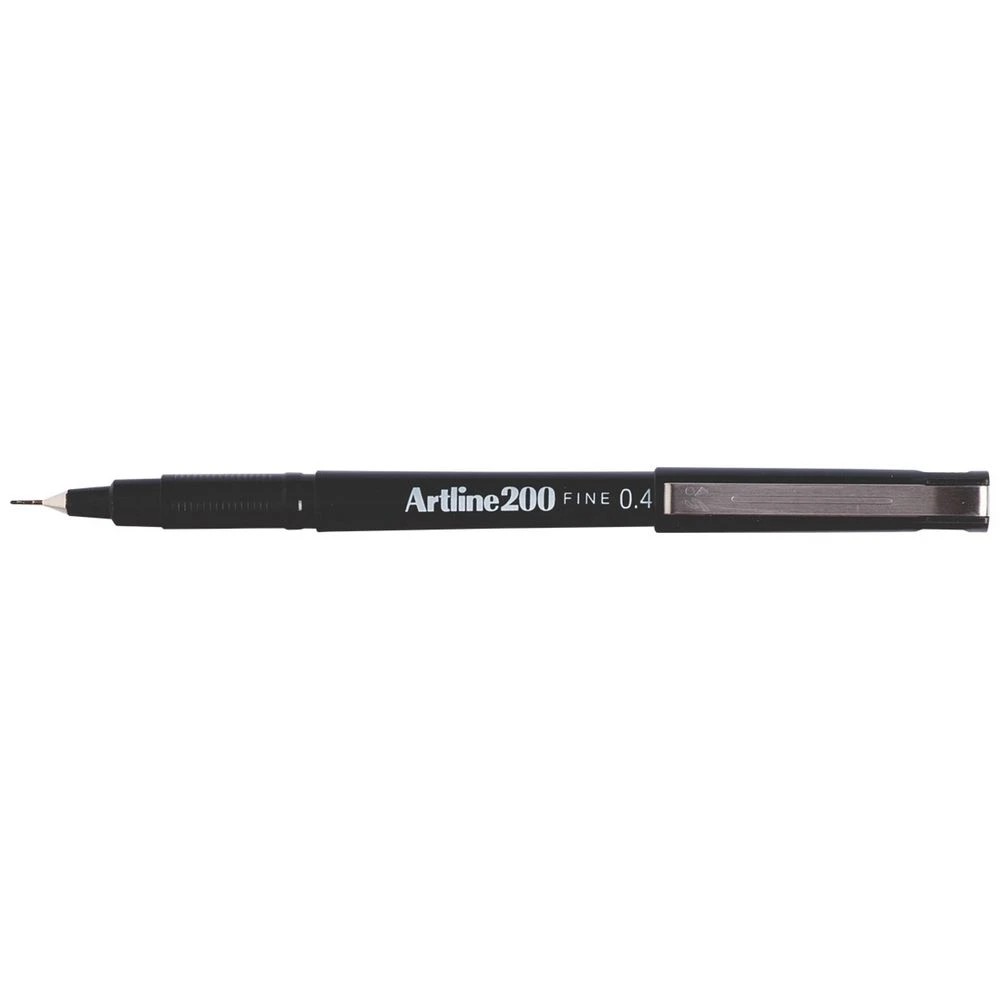 1 Artline 200 Fineliner 0.4mm Black, 1 of 7