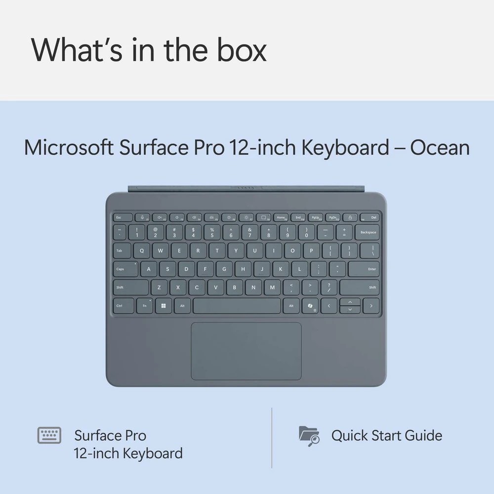 9 Microsoft Surface Pro 12-inch Keyboard Ocean, 9 of 9