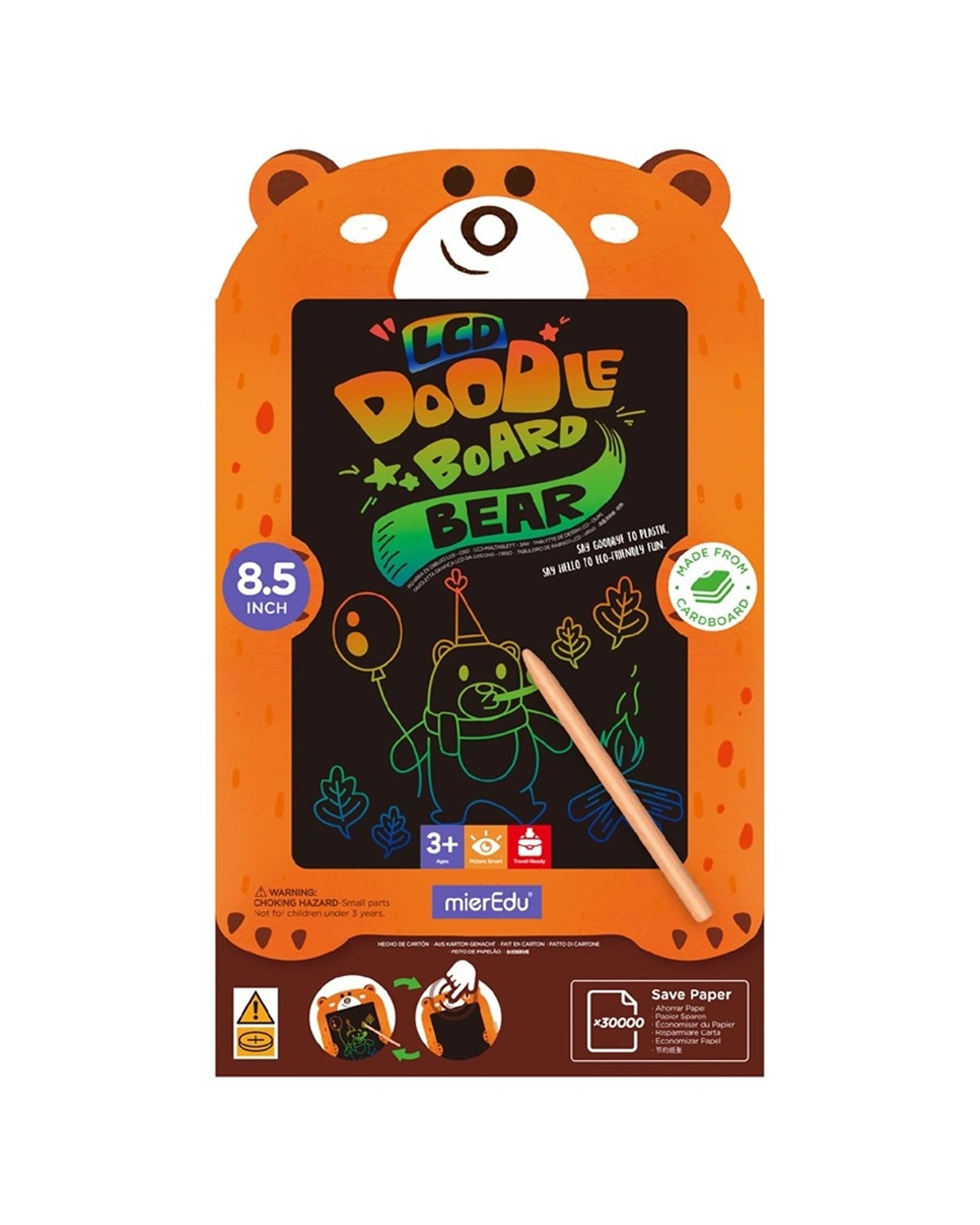1 Mieredu Lcd Doodle Board Bear Kids Creative Tablet Eco Friendly, 1 of 2