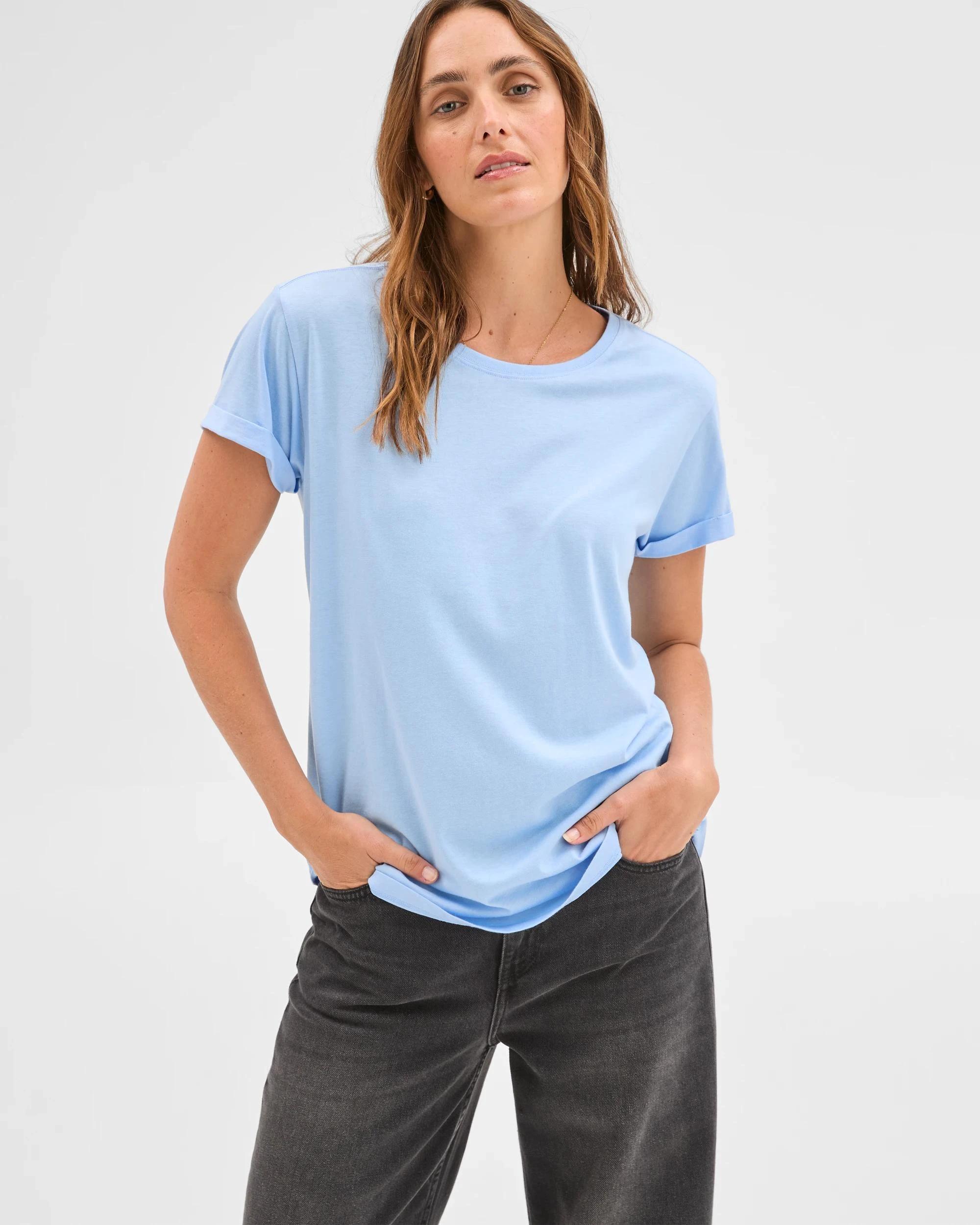 1 Target Cotton/Modal Relaxed Crew T-Shirt OPEN AIR, 1 of 6