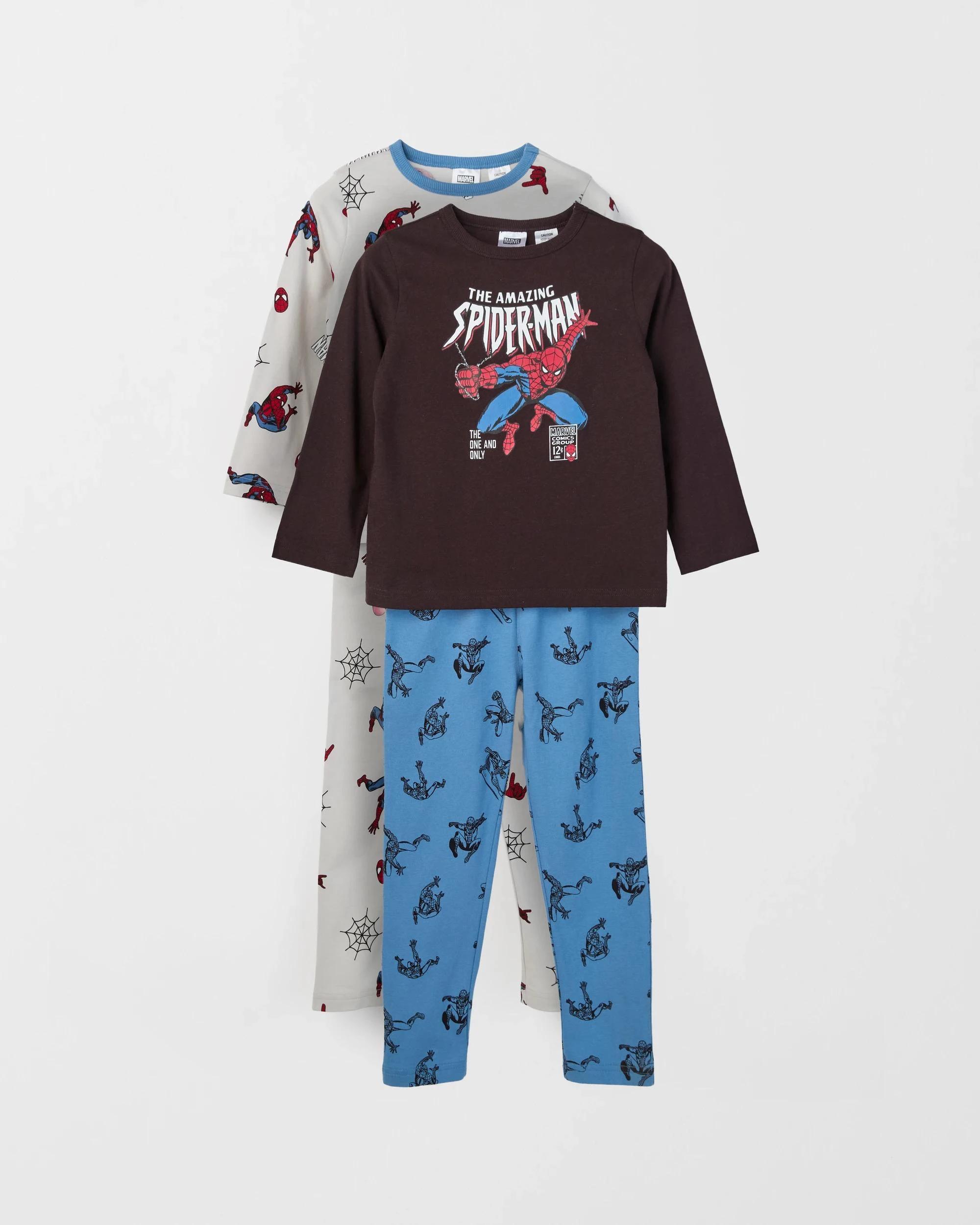1 Spider-Man Australian Cotton 2 Pack Younger Boys Pyjama Set SPIDER-MAN, 1 of 6