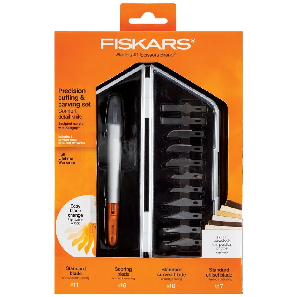 1 Fiskars Medium Duty Precision Cutting & Carving Set, 1 of 4