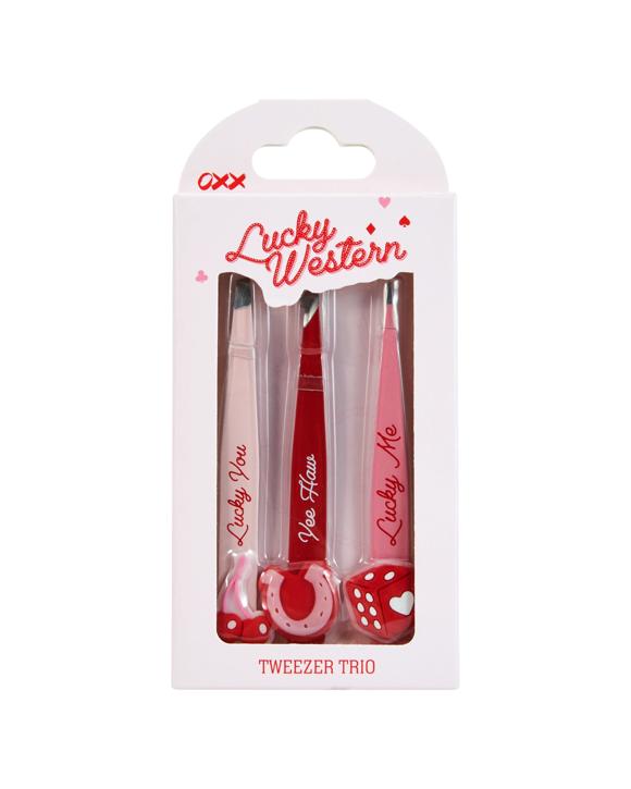 OXX Cosmetics Lucky Western Tweezer Trio