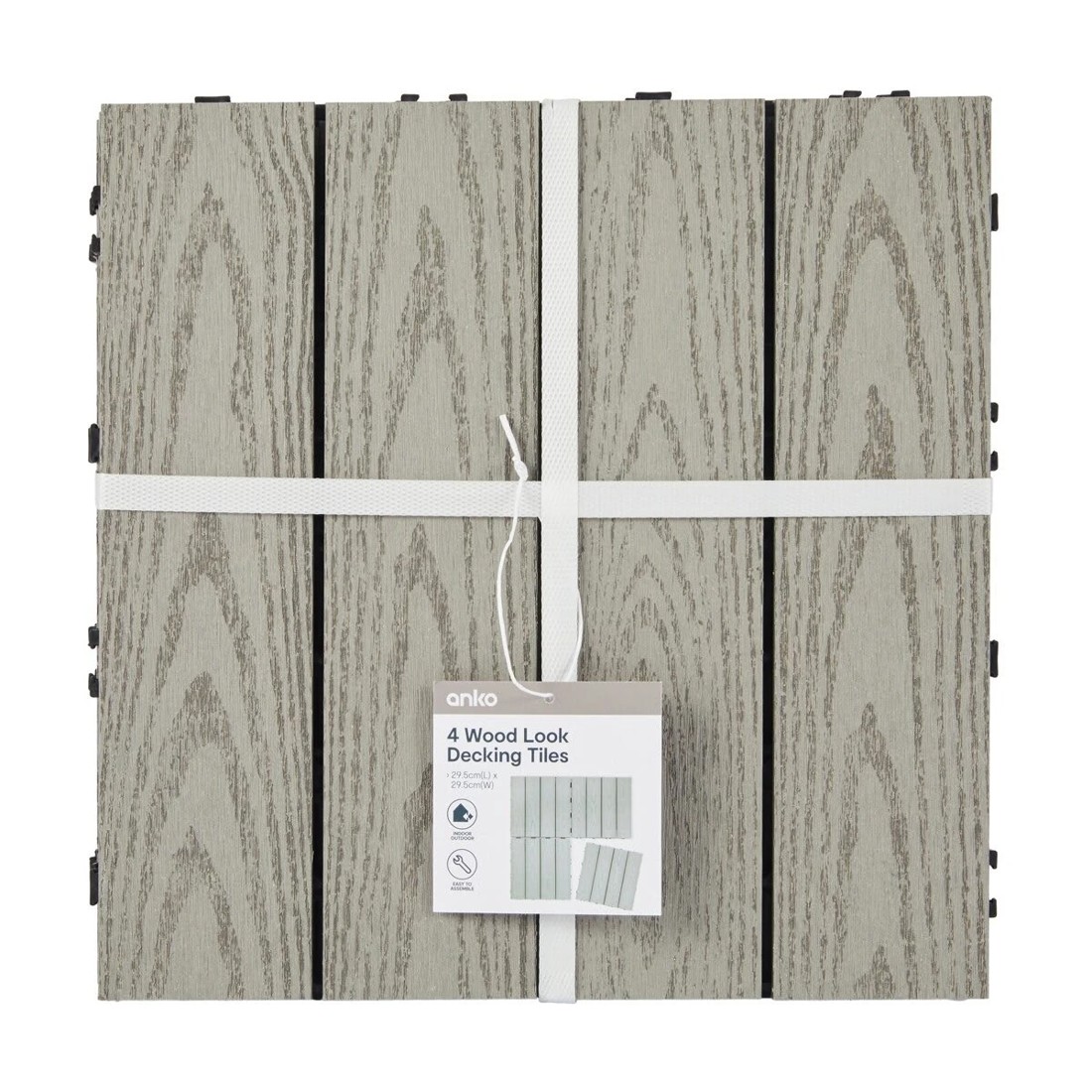 6 4 Pack Wood Look Decking Tiles, 6 of 6