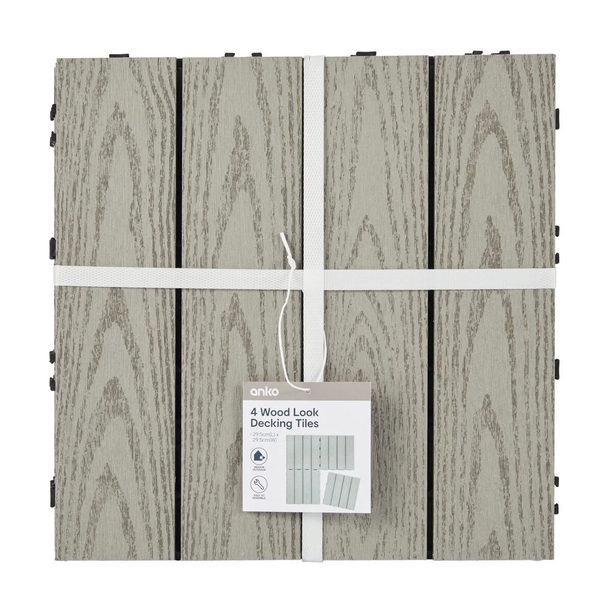 6 4 Pack Wood Look Decking Tiles, 6 of 6