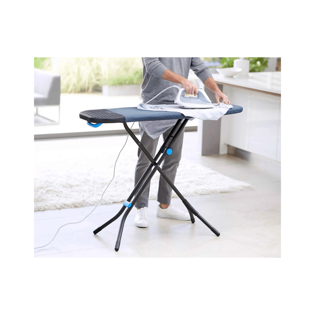 4 Joseph & Joseph Glide Plus Advanced Ironing Board Cover Multi Layer W/ Iron Rest
 - Blue, 4 of 4