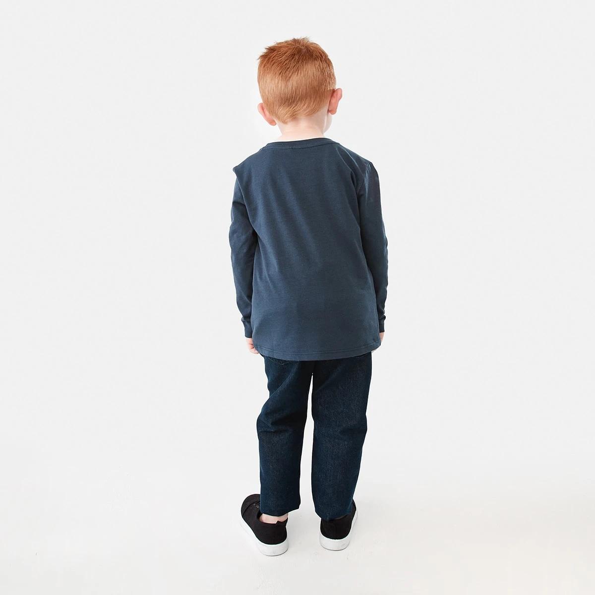 6 Long Sleeve Print T-shirt Harb Navy, 6 of 8