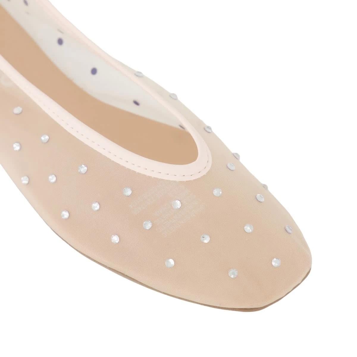 5 Diamante Ballet Flats Soft Pink, 5 of 5