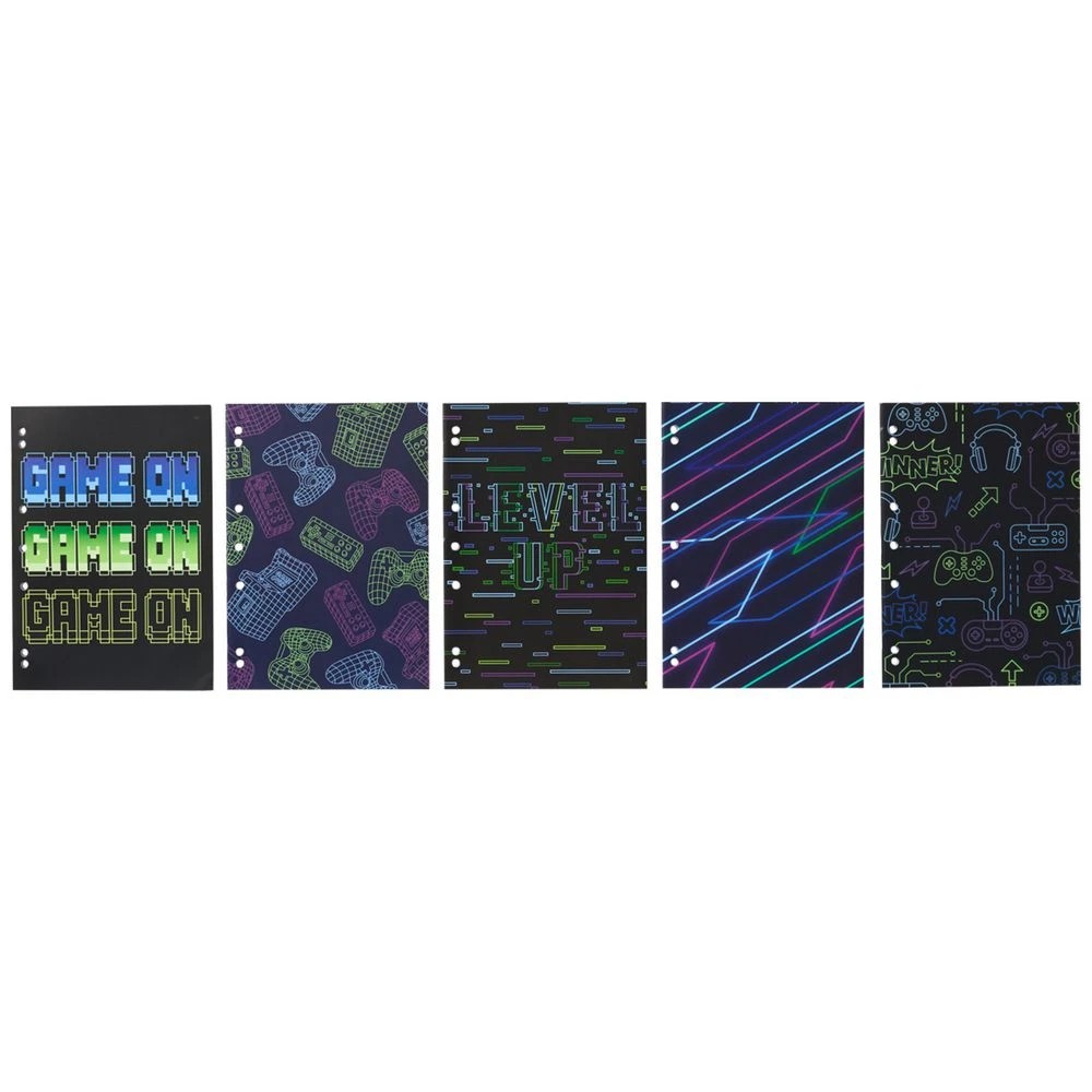 3 Studymate A4 Recycled Binder Books Geometric 5 Pack, 3 of 8