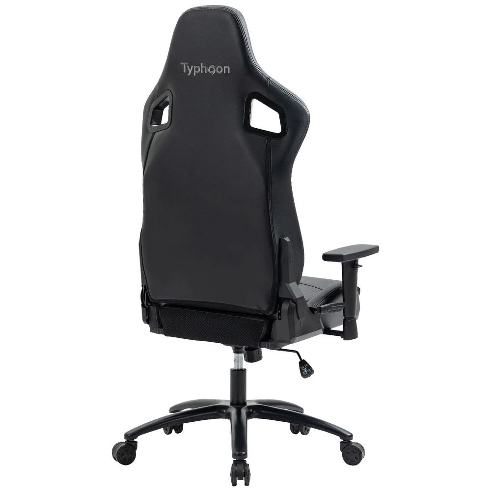 5 Typhoon Viper High-Back Racing Gaming Chair PU Black Ergonomic Chairs and Desk Chairs, 5 of 10