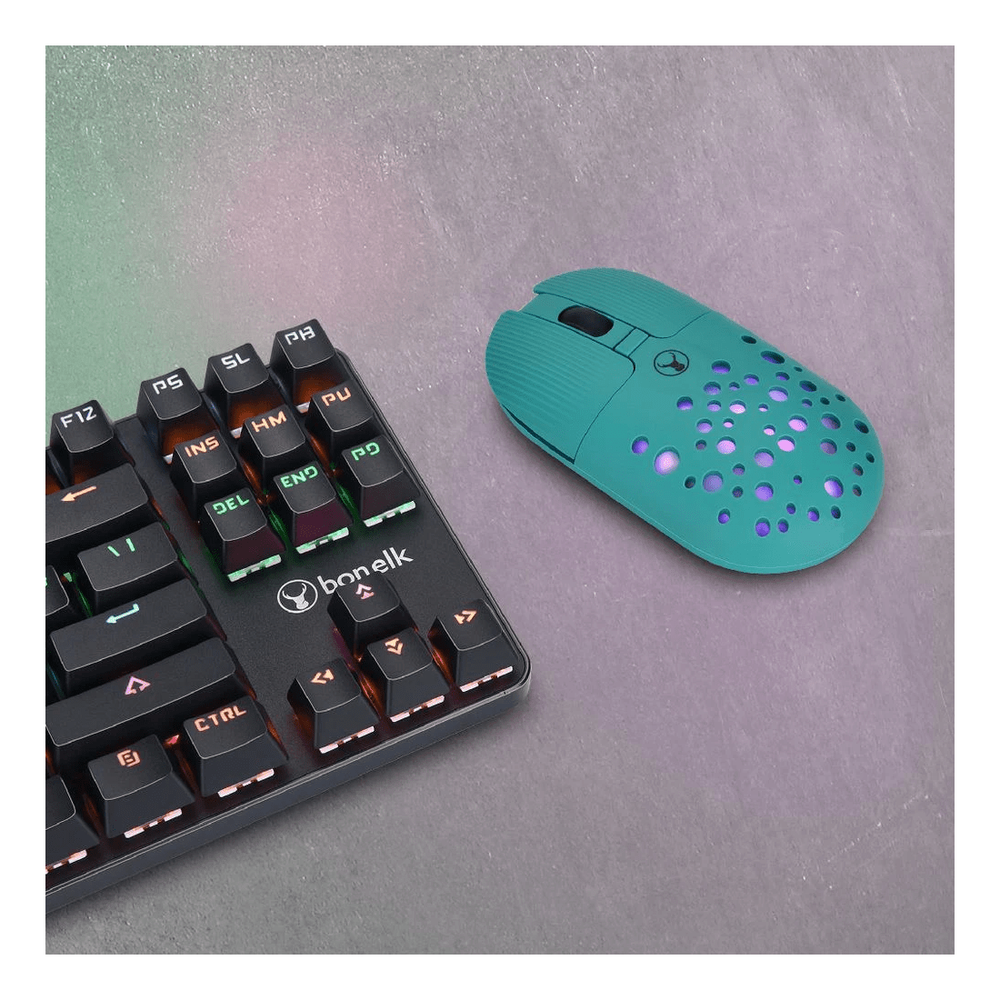 7 Bonelk M-270 Wireless RGB Mouse Emerald, 7 of 7