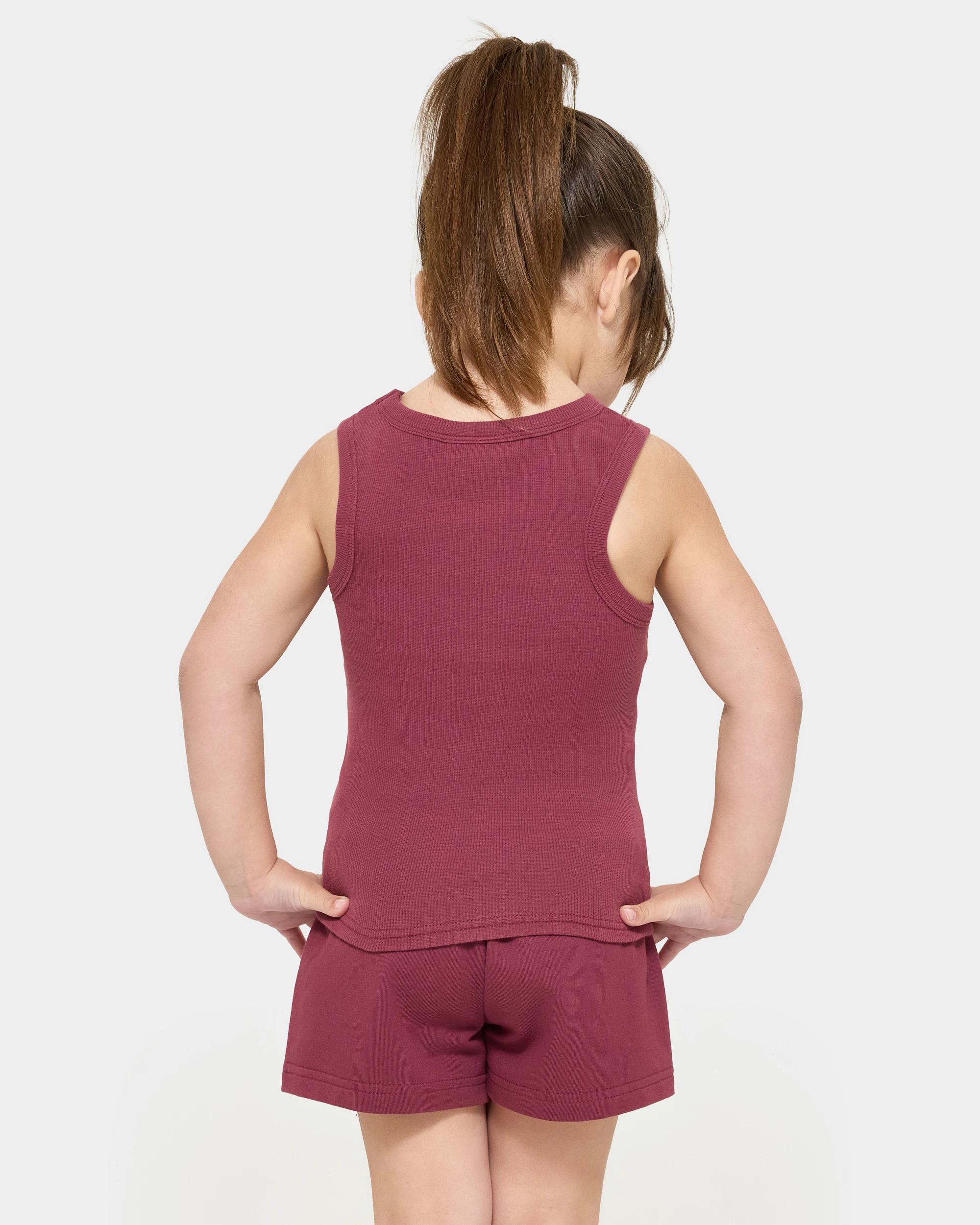 3 Aria Ribbed Tank - Fila BURGUNDY, 3 of 6