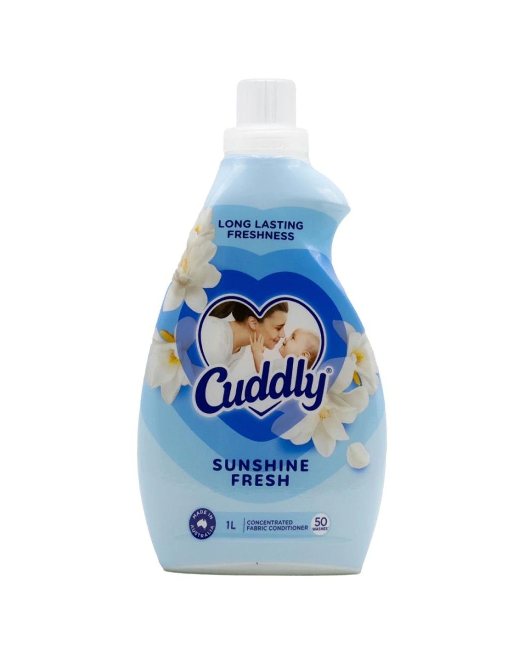 2 Cuddly 8pk Concentrated Laundry Fabric Softener Conditioner Sunshine Fresh - Blue, 2 of 3