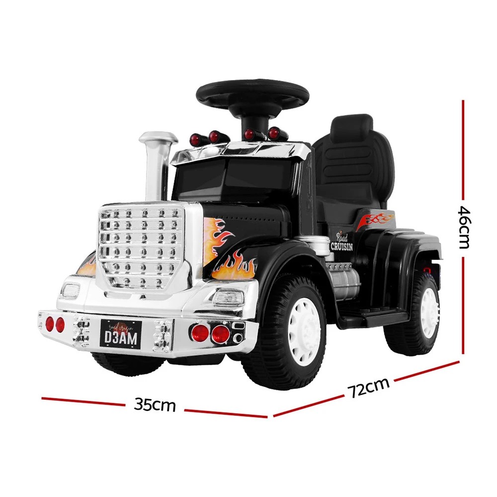 2 Rigo Kids Electric Ride On Car Truck Motorcycle Motorbike Toy Cars 6V - Black, 2 of 5
