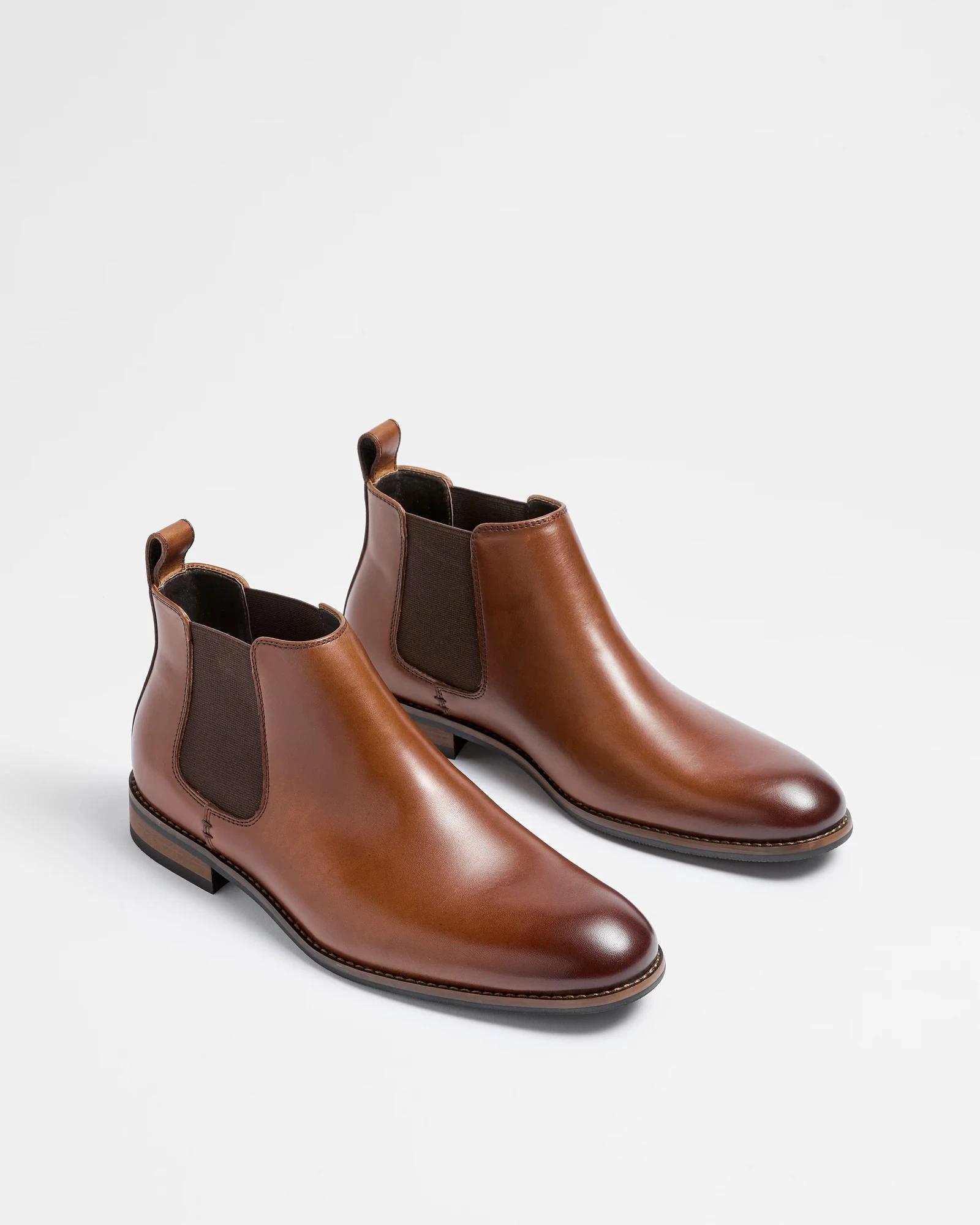 2 Target Man Leather Chelsea Boot - James BROWN, 2 of 3