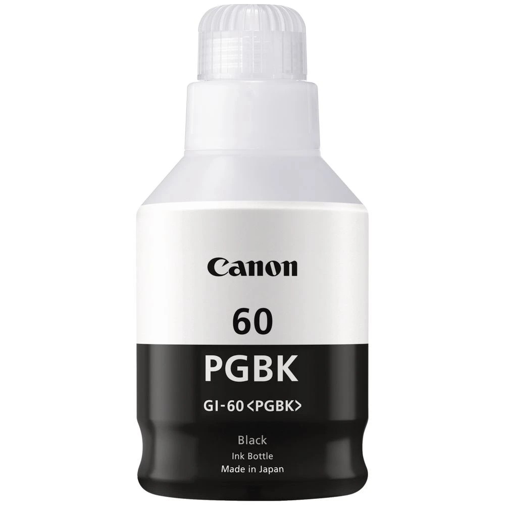 2 Canon 135mL MegaTank Ink Bottle Black GI 60, 2 of 2
