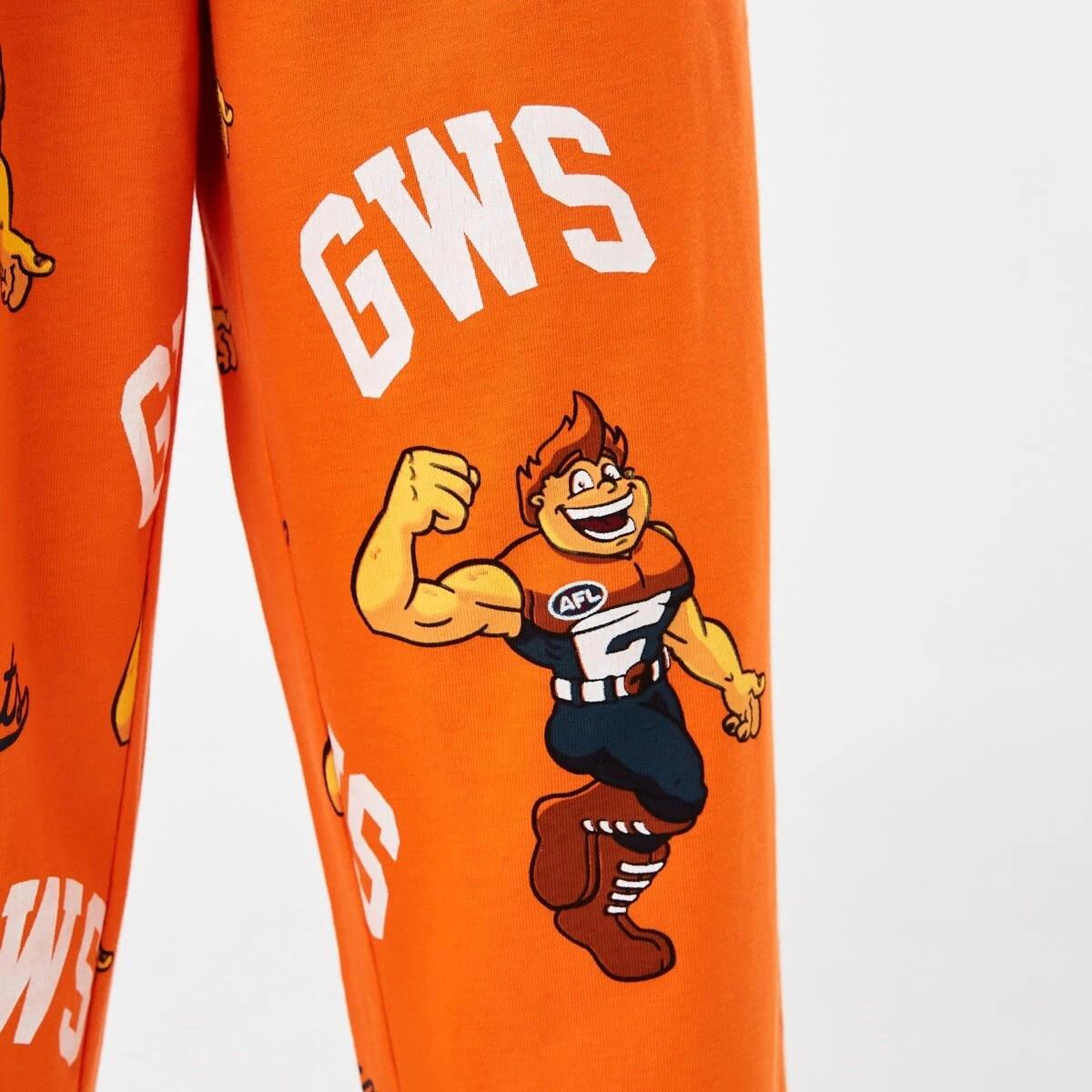 5 Official AFL Kids Pyjama Set Gws Giants, 5 of 9