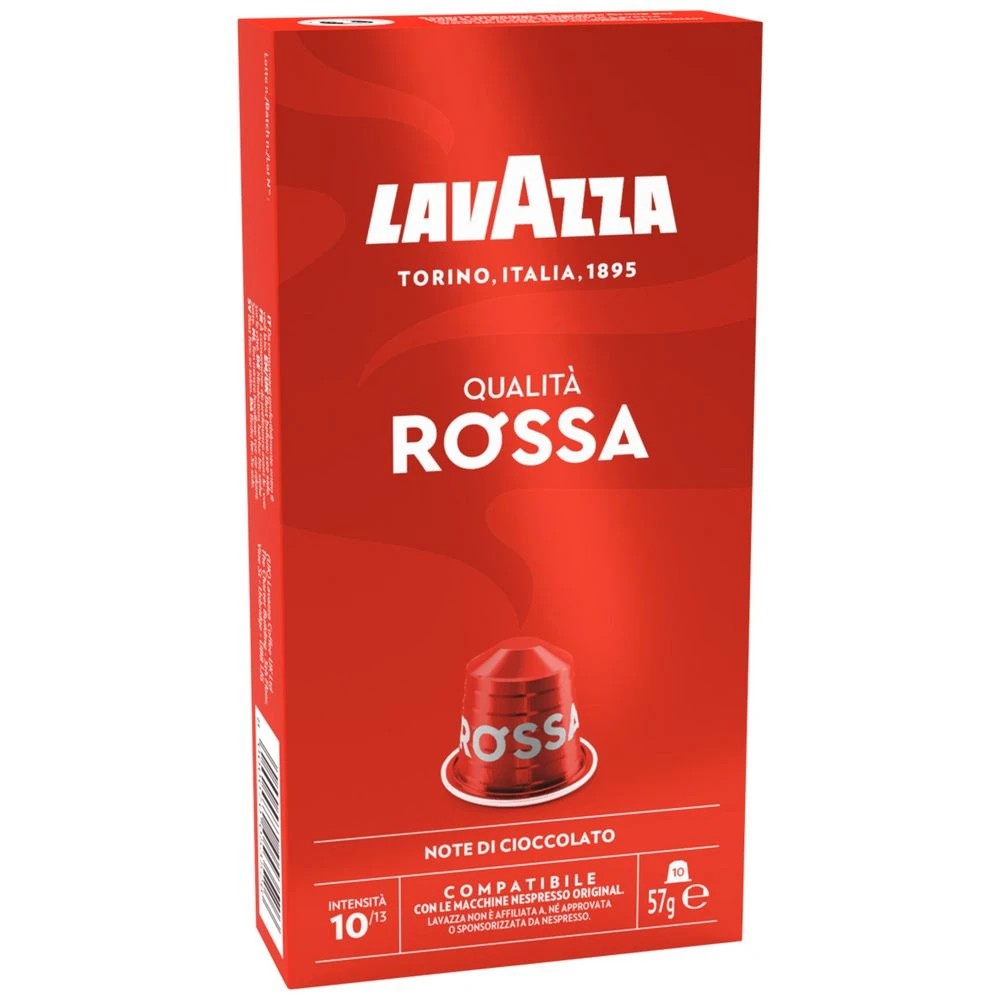 1 Lavazza Nespresso Compatible Coffee Capsule Rossa 10 Pack, 1 of 2