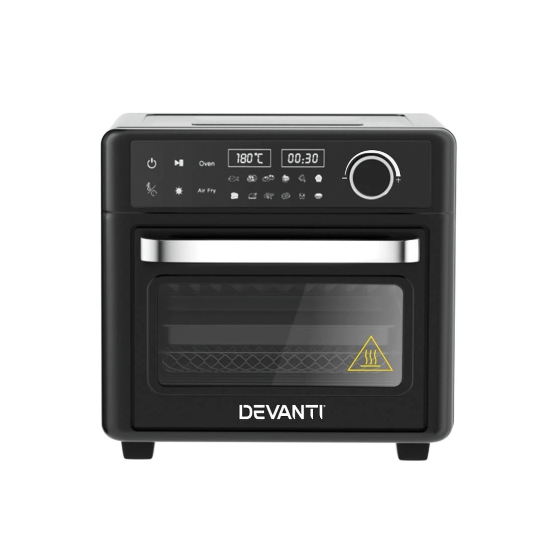 1 Devanti Air Fryer 15L LCD Fryers Oven - Black, 1 of 7