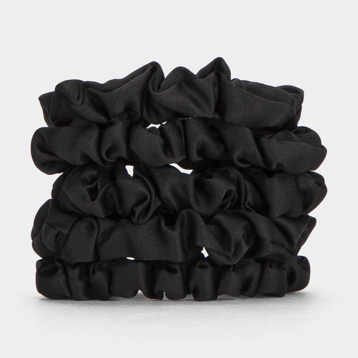 2 5 Pack Mini Scrunchies - Black, 2 of 4