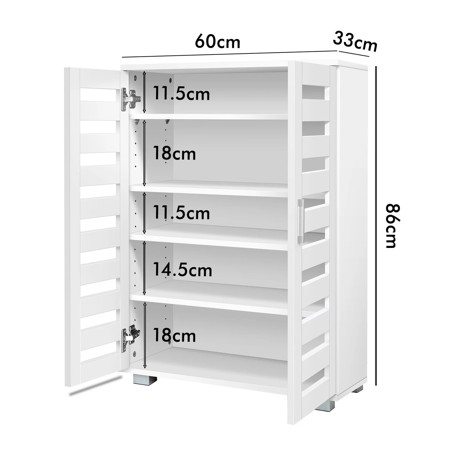 7 Alfordson Shoe Cabinet Organiser Storage Rack Drawer Shelf 21 pairs - White, 7 of 10