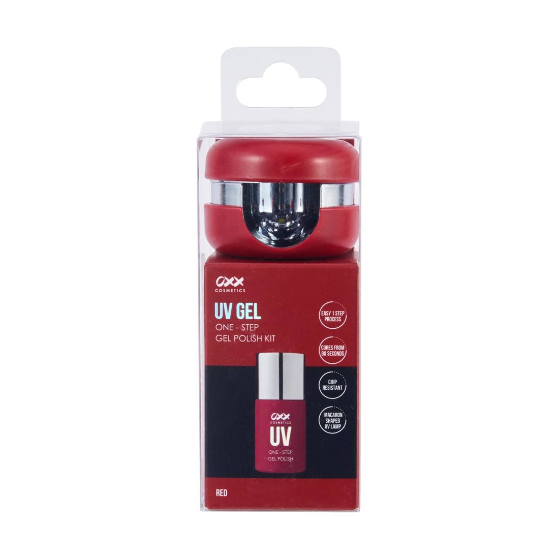 1 OXX Cosmetics UV Gel One-Step Gel Polish Kit - Red, 1 of 8