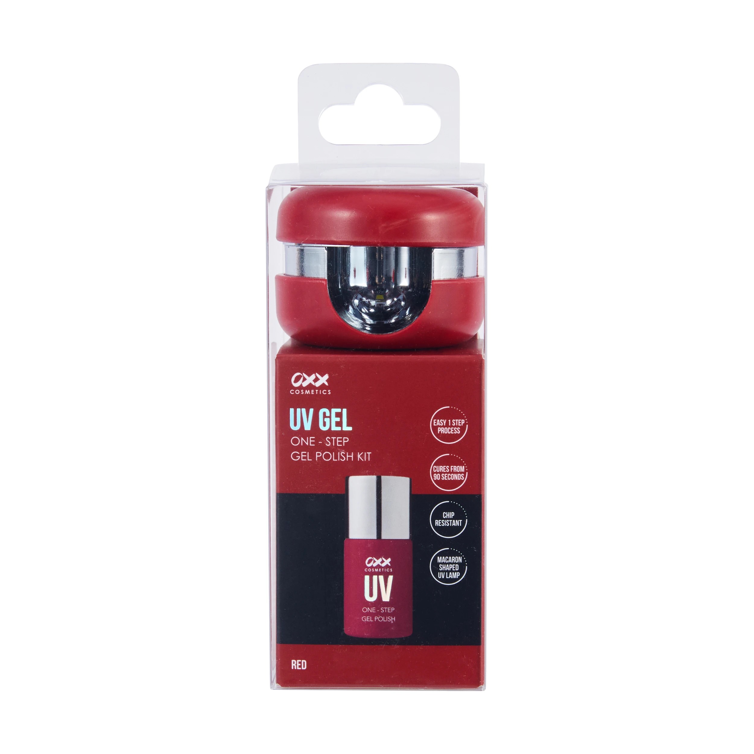 1 OXX Cosmetics UV Gel One-Step Gel Polish Kit - Red, 1 of 8