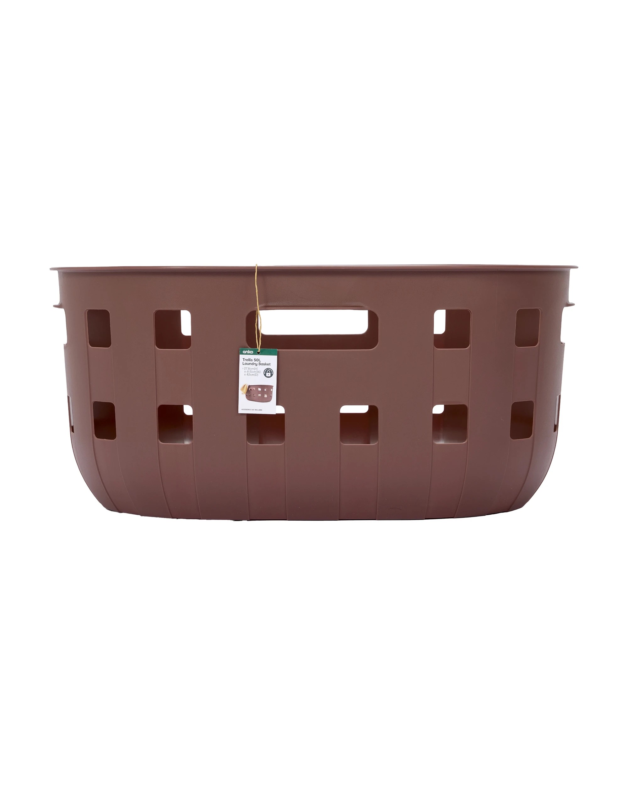 5 Anko 50L Trellis Laundry Basket - Brown, 5 of 7