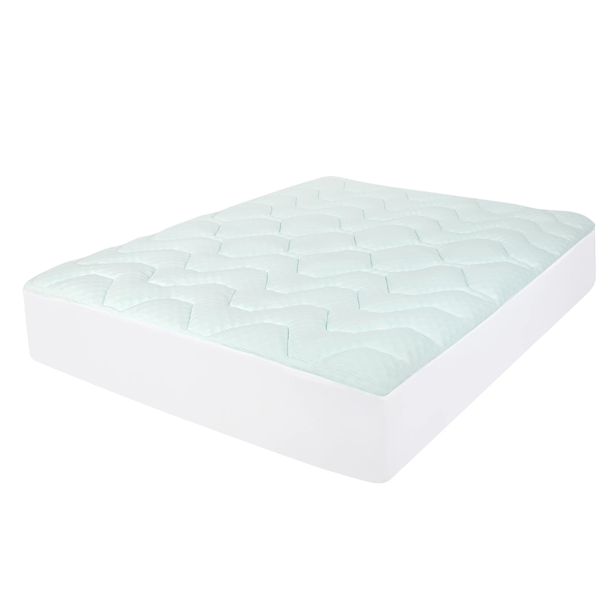1 Dreamz Mattress Topper Pillowtop Memory Foam Bamboo Cover Bed Protector King, 1 of 9