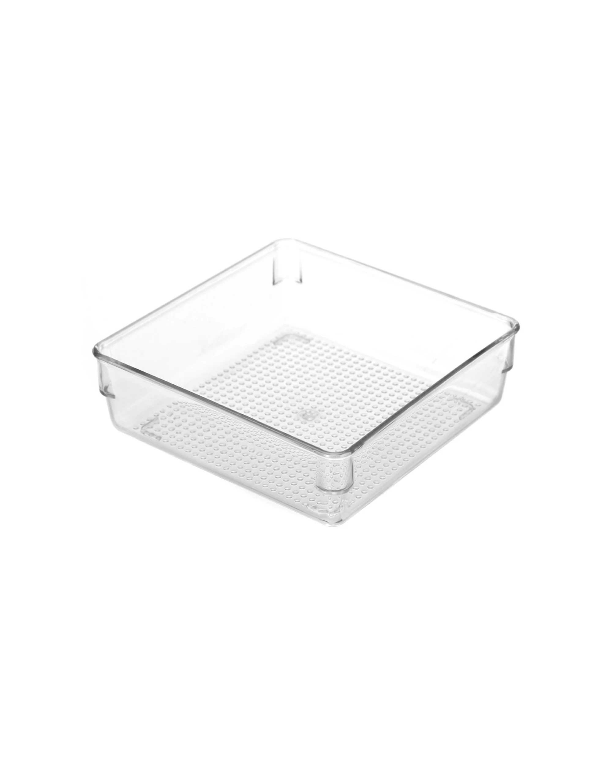2 Boxsweden 10x Crystal Storage Tray Durable Organisers 16x16x5cm - Clear, 2 of 3
