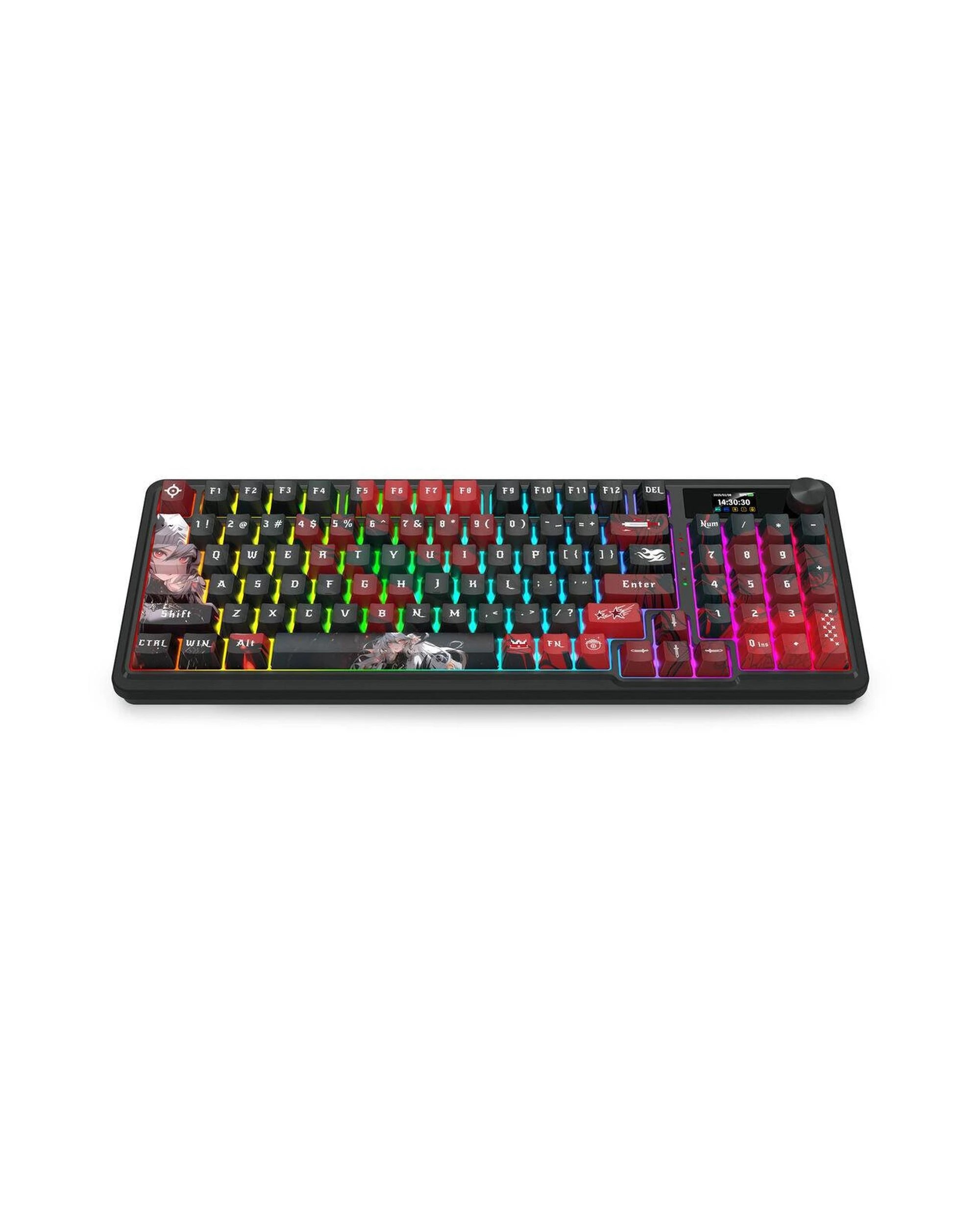 4 Redragon K719WGB1 Pro Artemis Pro LCD Gasket Wireless Mechanical Keyboard - Black, 4 of 10