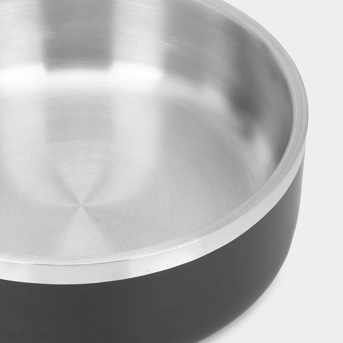 3 Pet Bowl Metal Double Wall - Black, 3 of 6