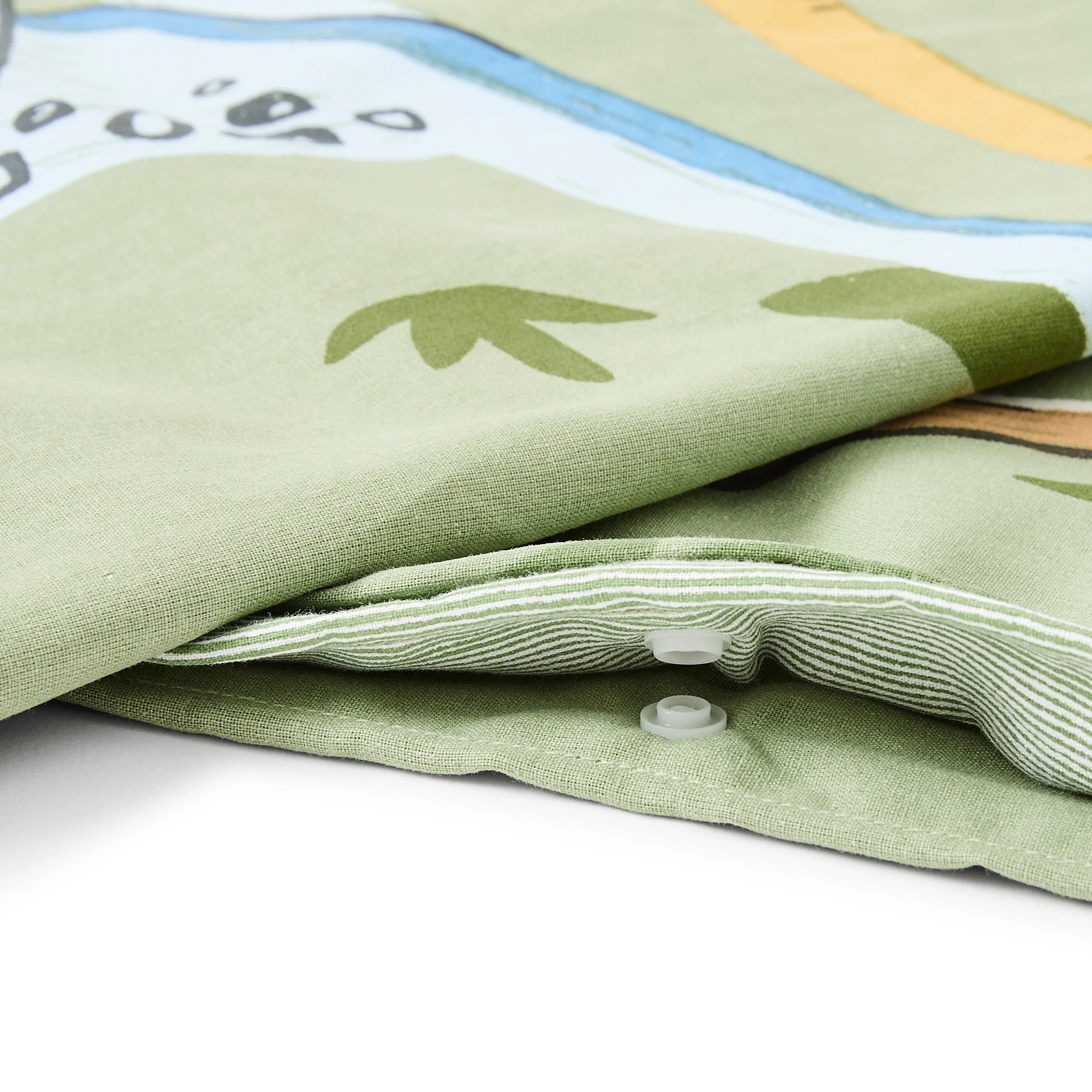 6 Dino Cotton Rich Reversible Quilt Cover Set - Single Bed, 6 of 7