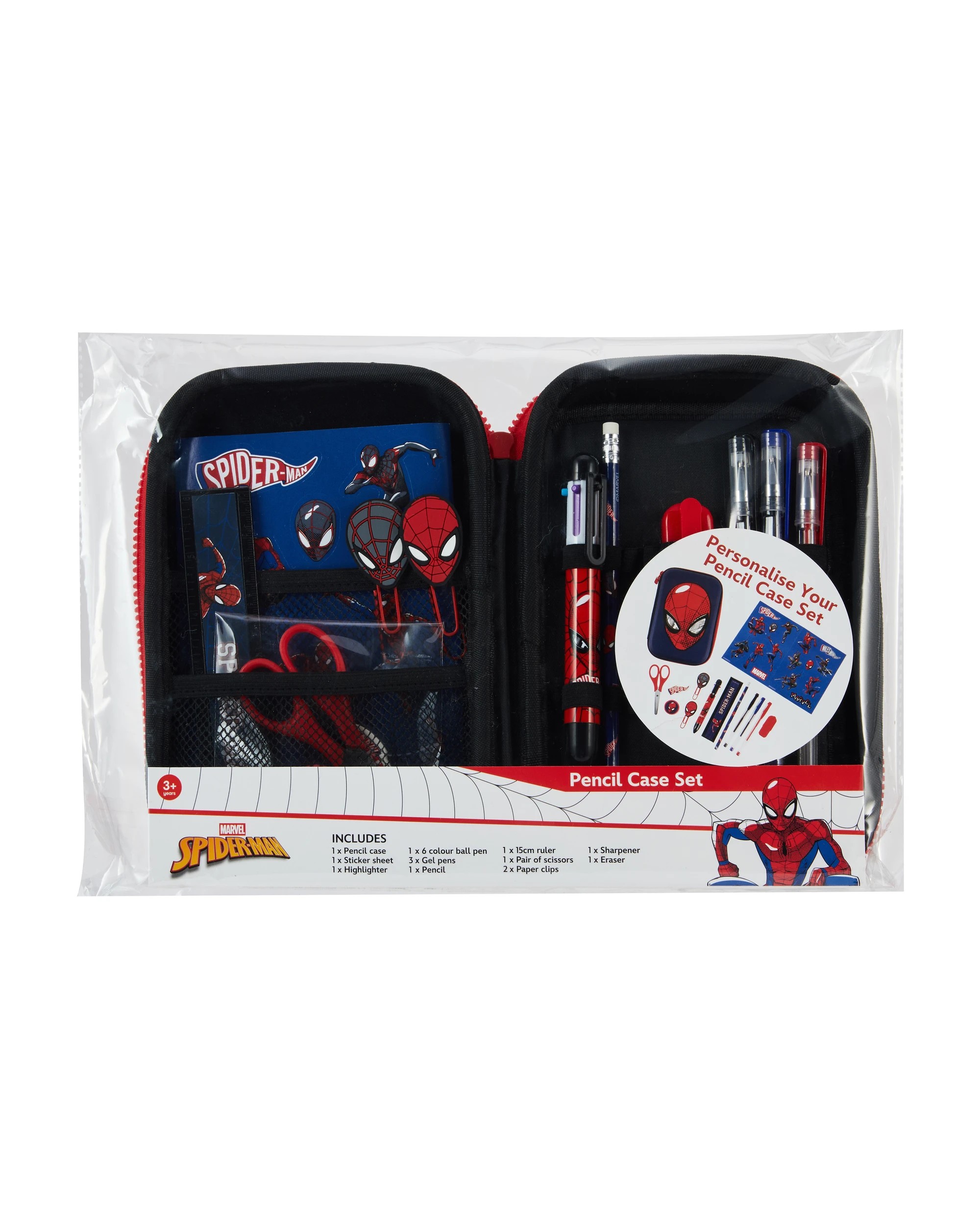 9 Marvel Spider-Man Pencil Case Set, 9 of 9