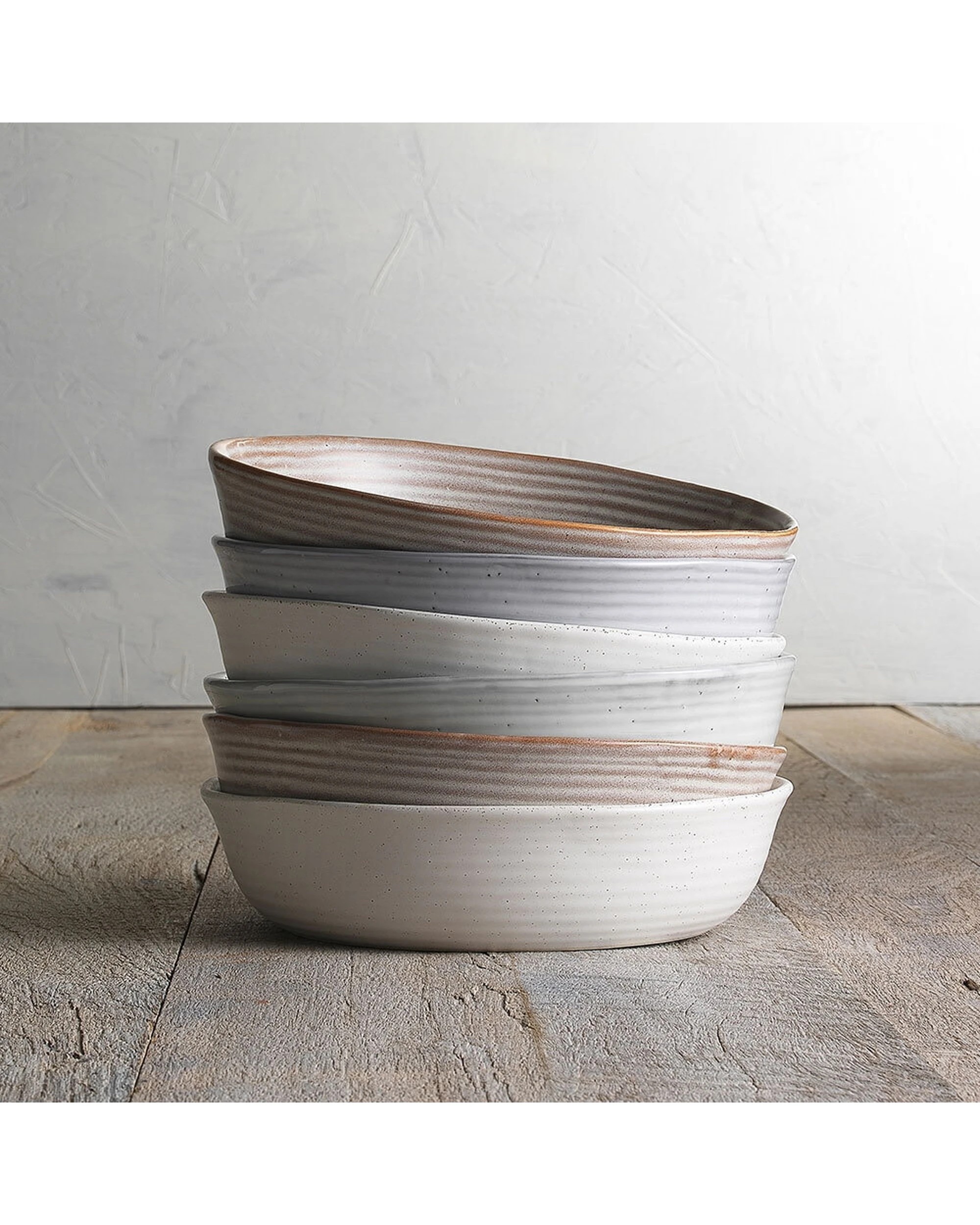 2 Ecology Ottawa Lichen Stoneware Dinner Bowl 22cm - Grey, 2 of 2