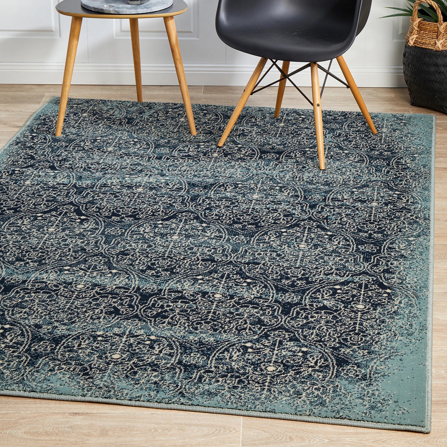 4 Common Ground Rugs Windsor 435 330x240cm - Extra Large Power Loomed Pet Friendly Floor Rug - Blue, 4 of 9