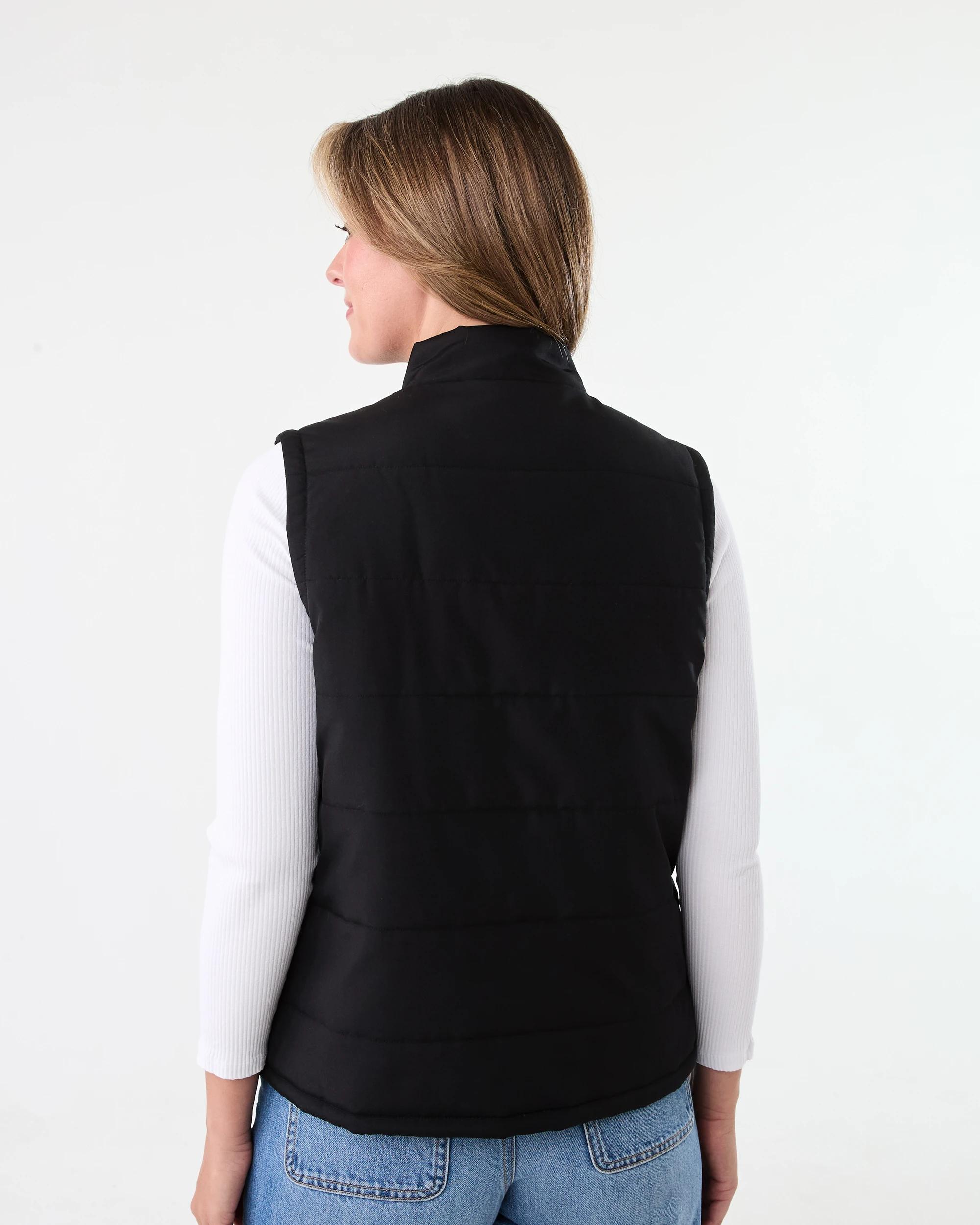 3 Puffer Gilet Black, 3 of 6