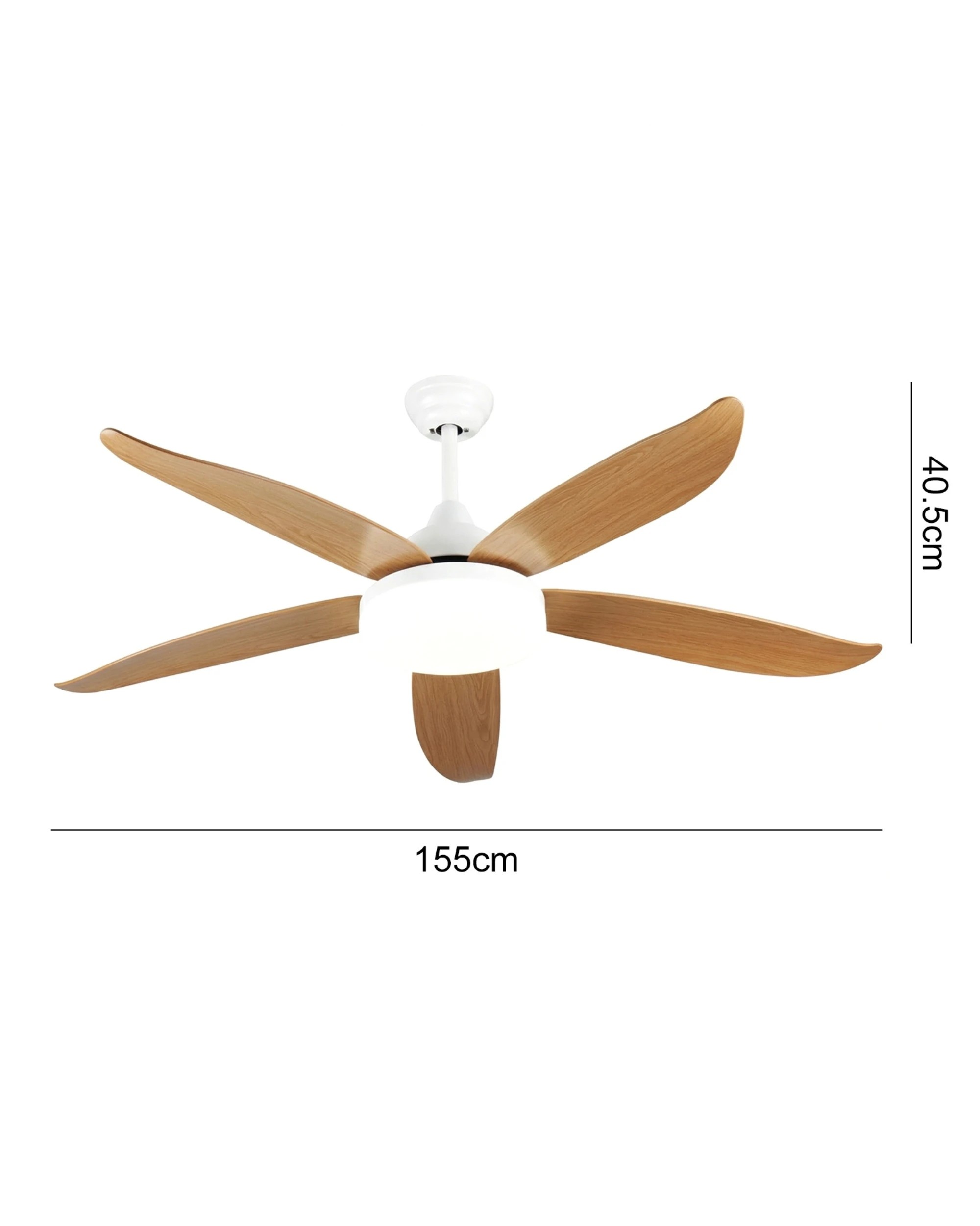 7 Advwin Ceiling Fans with RGB Color Lights 6 Speeds Remote APP Control - Brown, 7 of 7