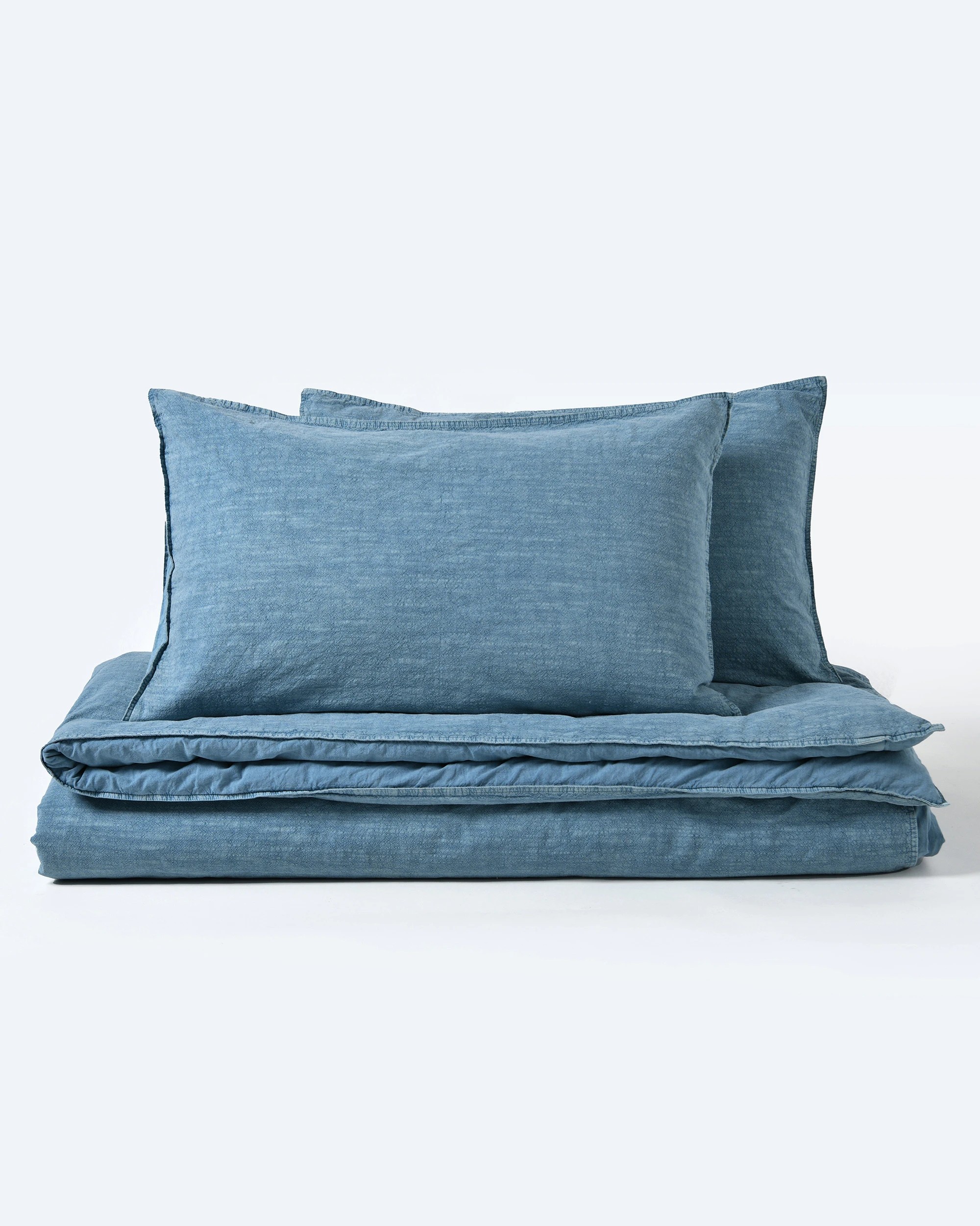 7 Dreamaker Ryder Denim Style Quilt Cover Set - King Bed - Indigo Blue, 7 of 8