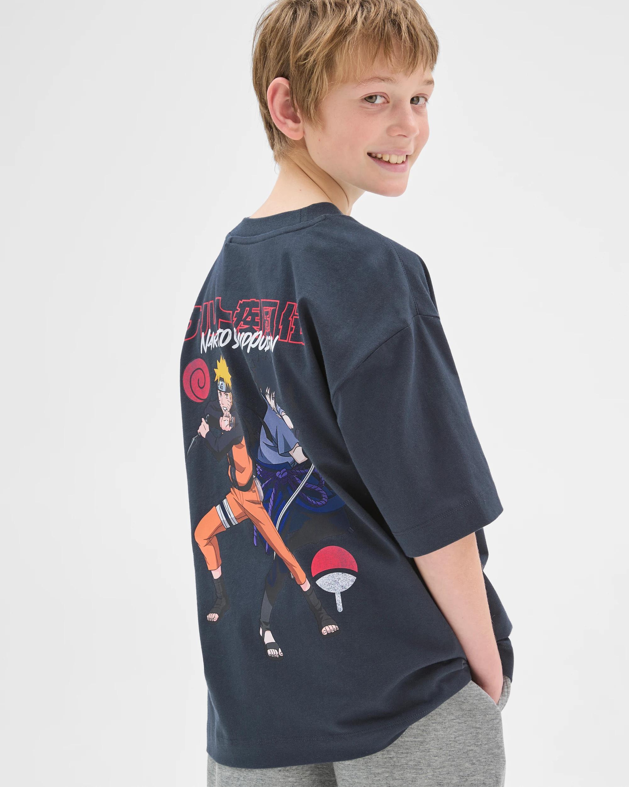 4 Naruto Oversized Printed T-Shirt CHARCOAL, 4 of 7