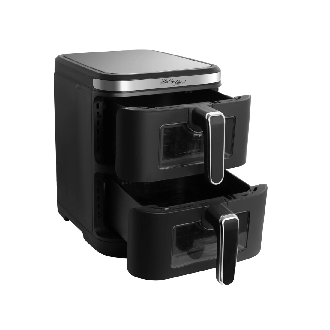 7 Healthy Choice 2400W 11L Double Decker Digital Dual Zone Air Fryer with 2 Cooking Zones & Foldable Screen, 7 of 9