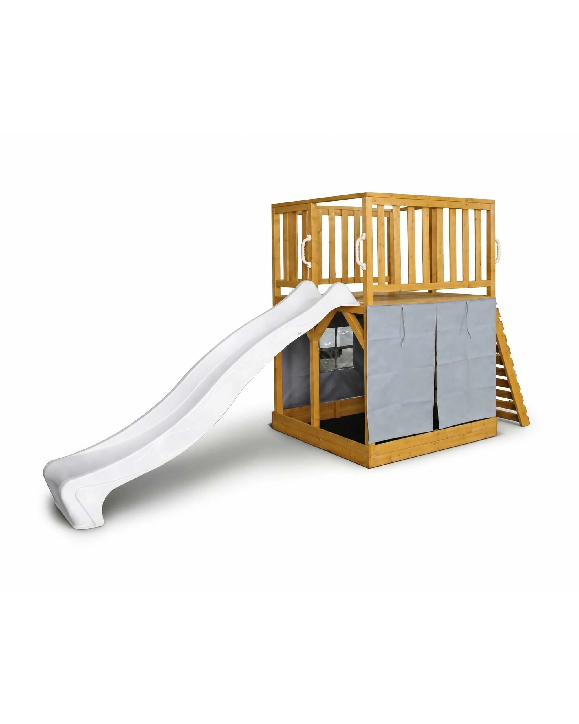 5 Hide & Seek Kids Henry Hideout Cubby House with Slide - Bright - White, 5 of 5