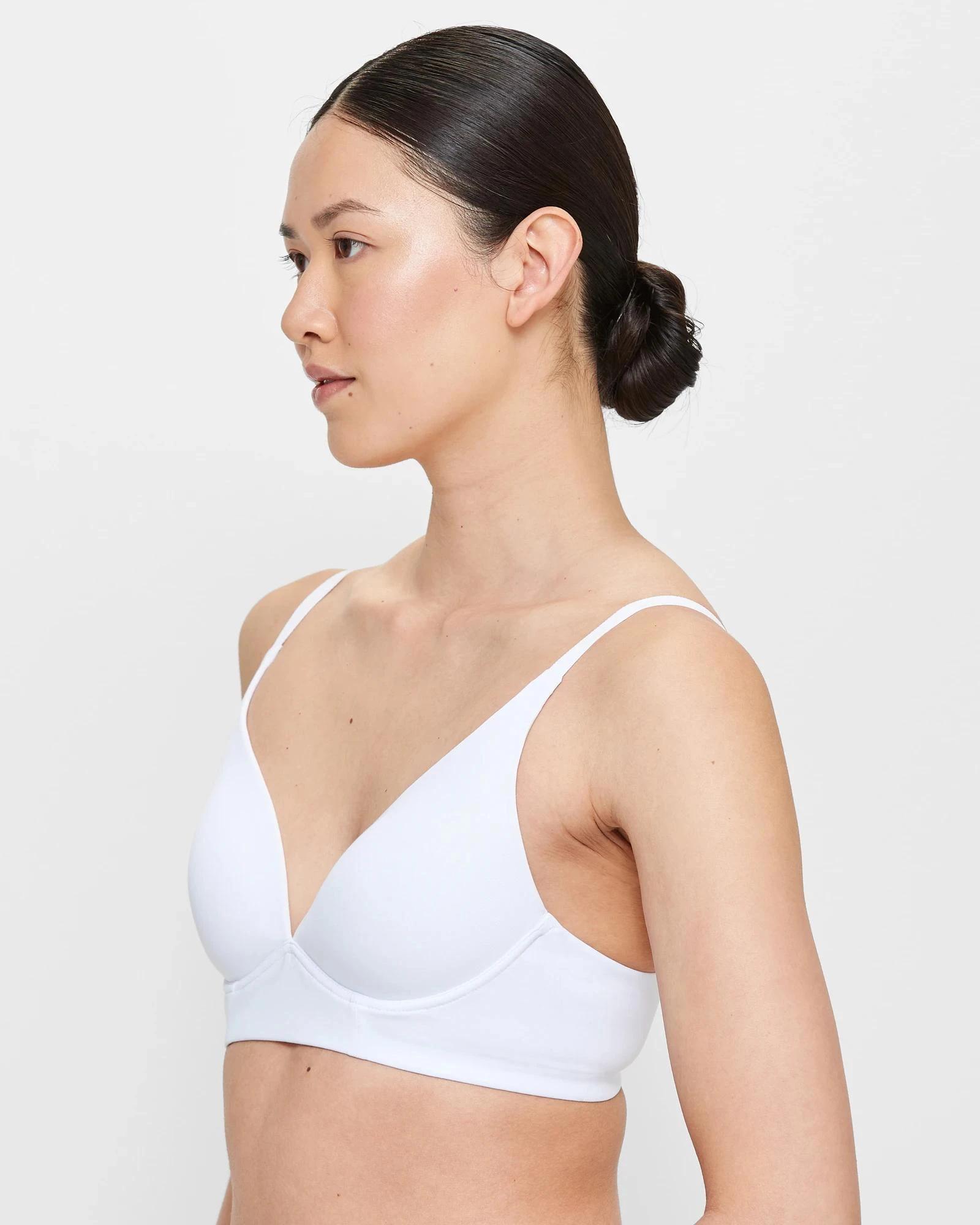 2 Target Soft Comfort Wirefree T-Shirt Bra WHITE, 2 of 5