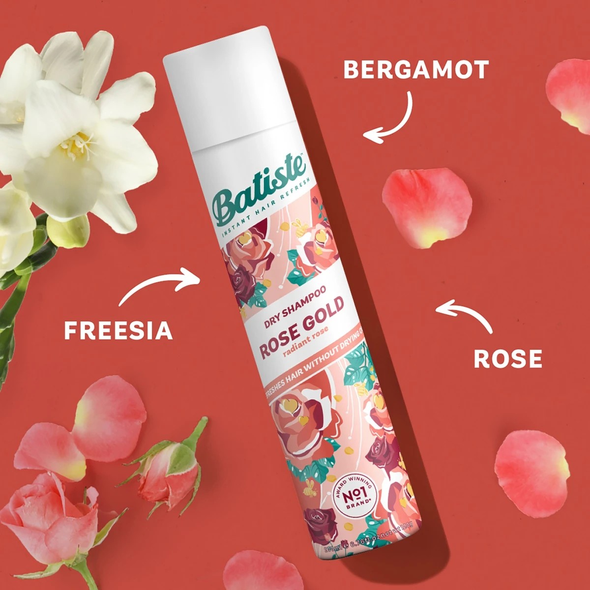 3 Batiste Instant Hair Refresh Dry Shampoo 200ml - Radiant Rose, 3 of 6
