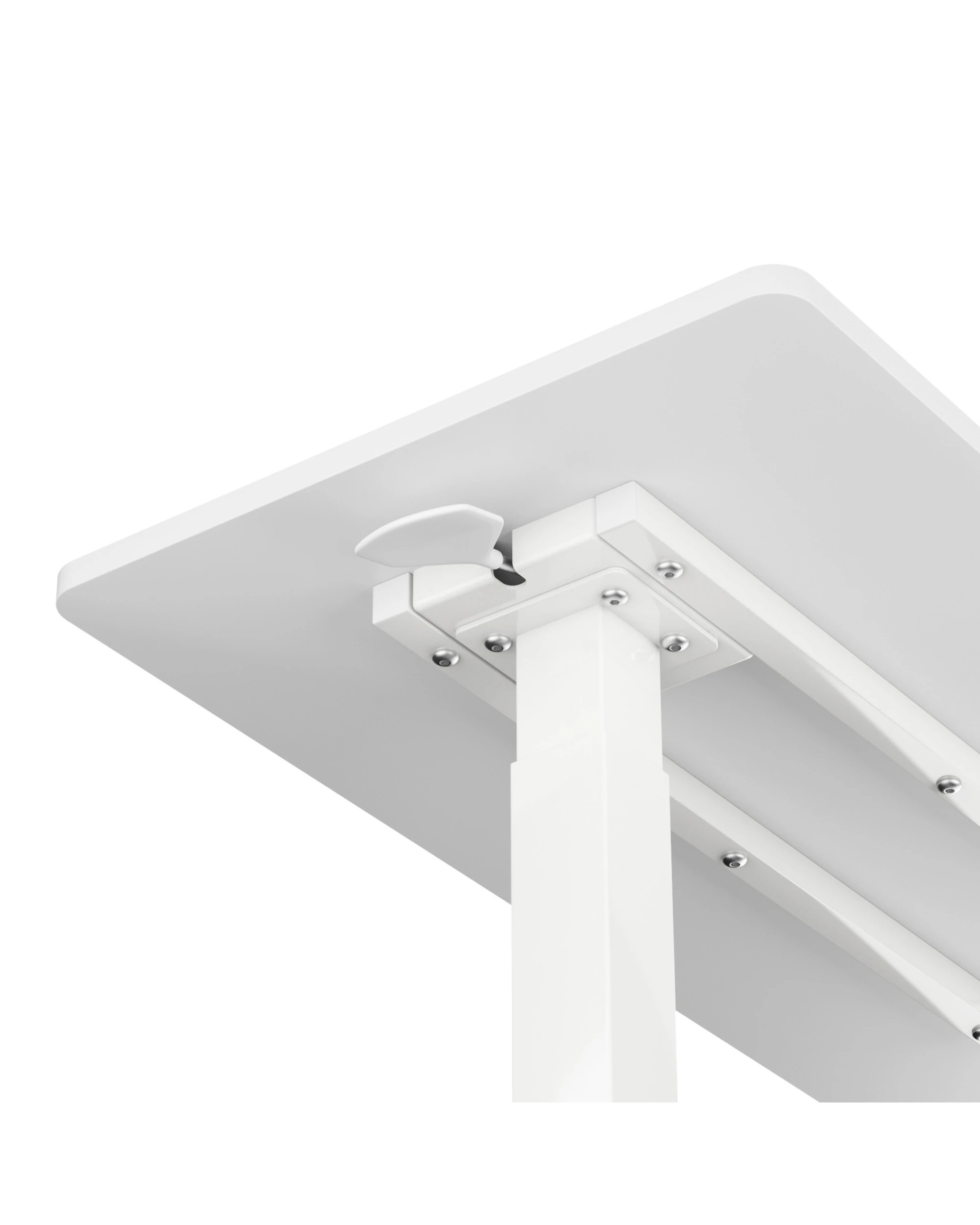 8 Advwin Mobile Standing Desk Pneumatic Height Adjustable Laptop Desk 70cm - White, 8 of 8