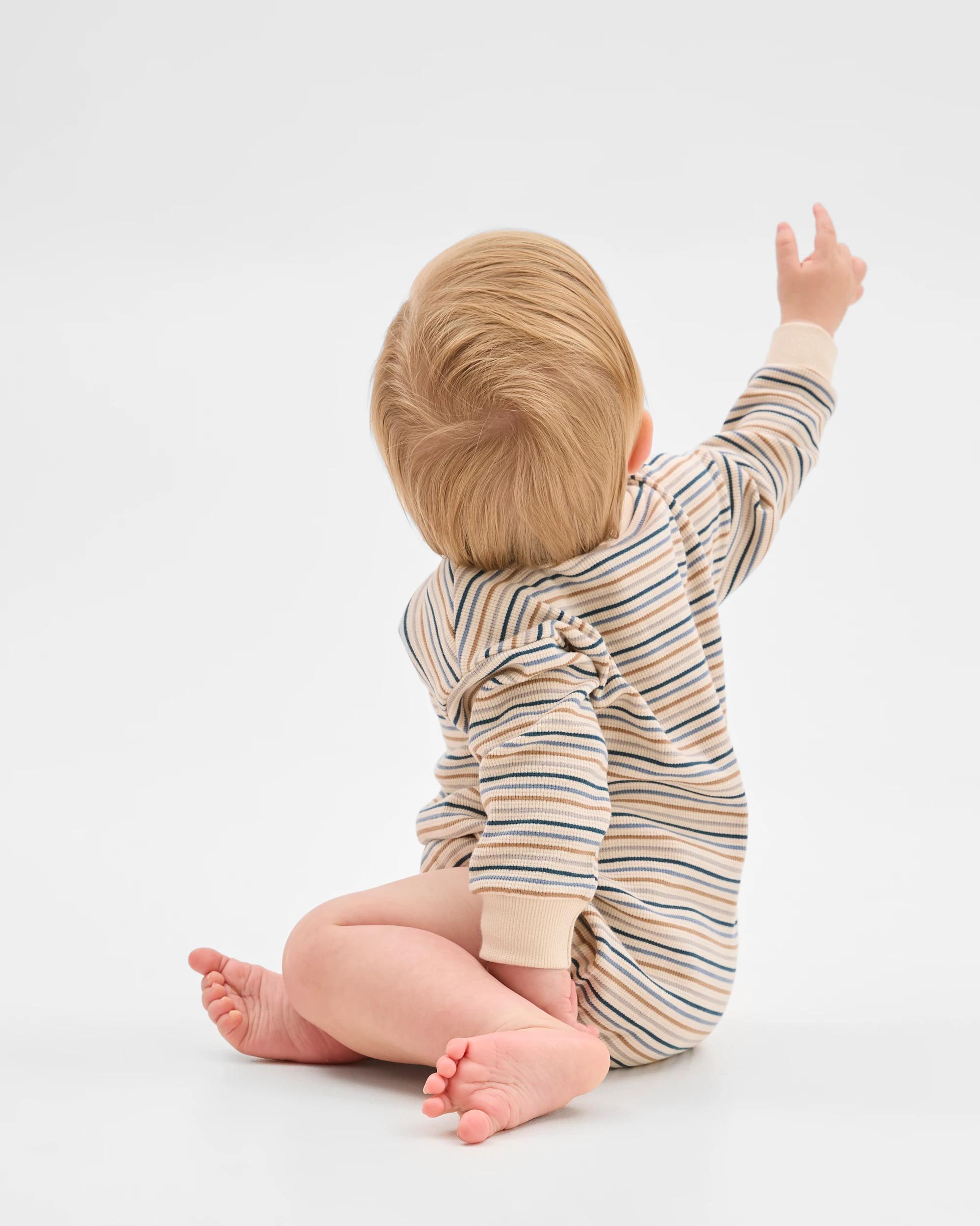 3 Target Baby Baby Organic Cotton Long Sleeve Waffle Bodysuit WHITECAP, 3 of 5