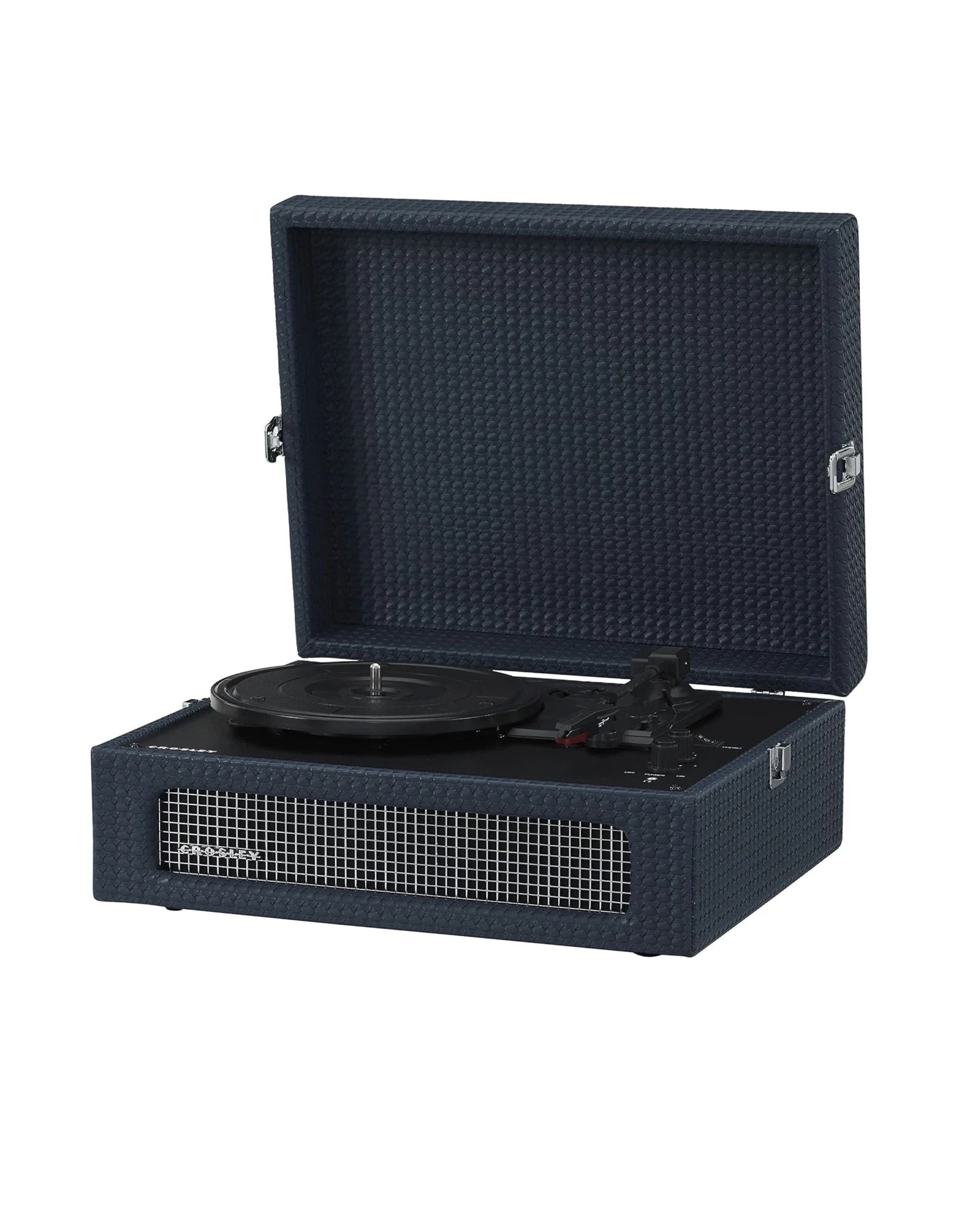 2 Crosley Voyager Bluetooth Portable Turntable + Bundled Crosley Record Storage Display Stand - Blue, 2 of 5