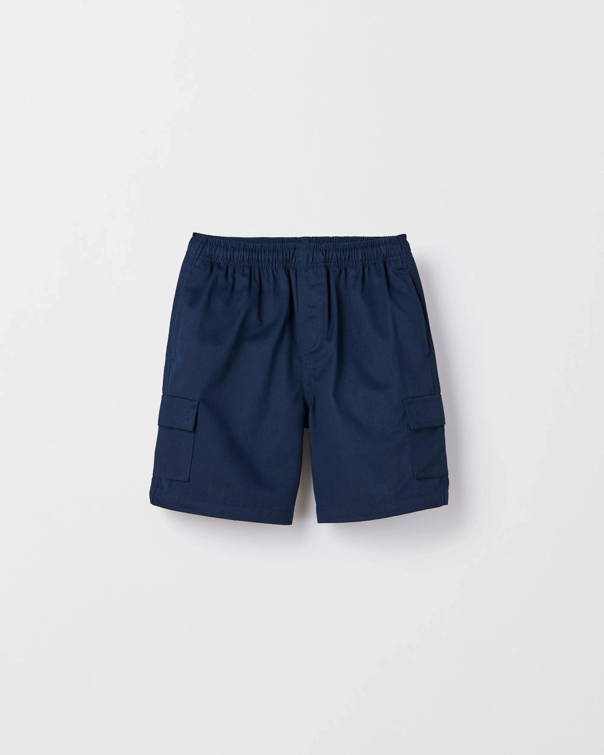 3 Target Australian Cotton Blend 2 Pack School Drill Cargo Shorts NAVY BLUE, 3 of 3