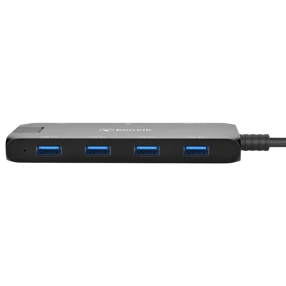 2 Bonelk Long-Life USB-C 8-in-1 Multiport Slim Hub Black, 2 of 7