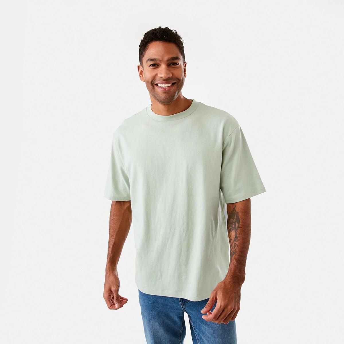 1 Oversized Heavyweight T-shirt Grn Frsty, 1 of 6